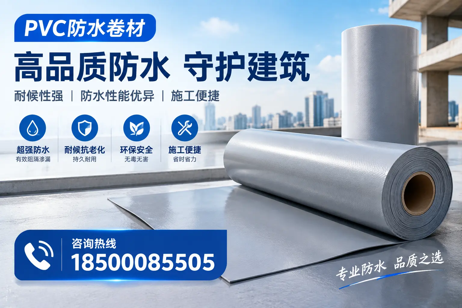 PVC防水卷材的防水效果评测，适合内江的科学依据
